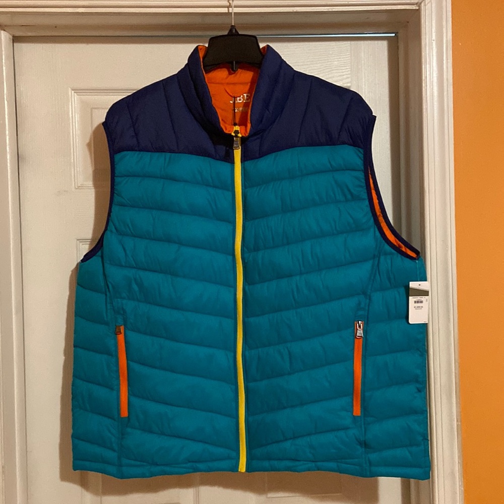 JBE Colorblock Lightweight Puffer Vest